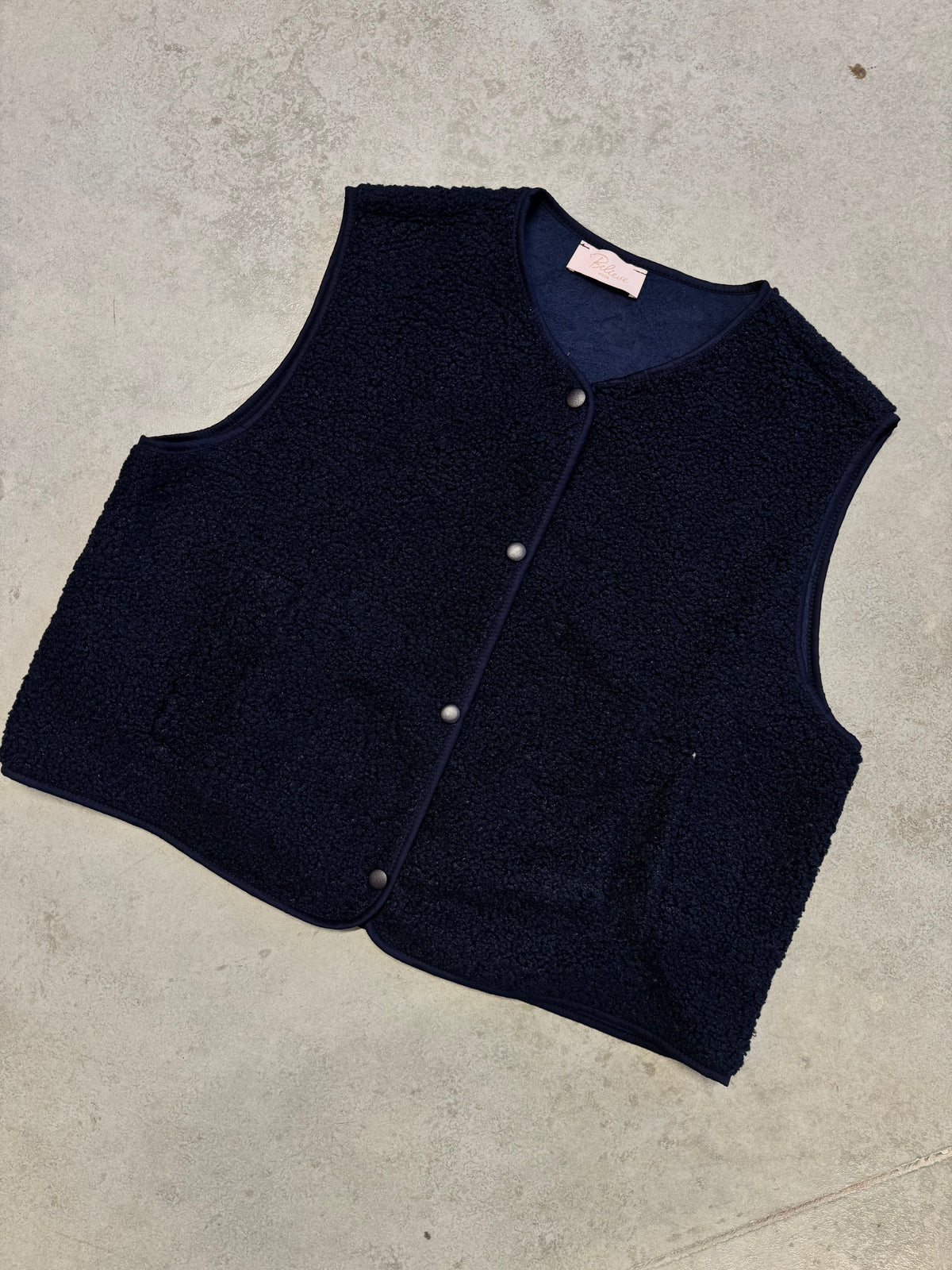 Signature Weste Teddy navy