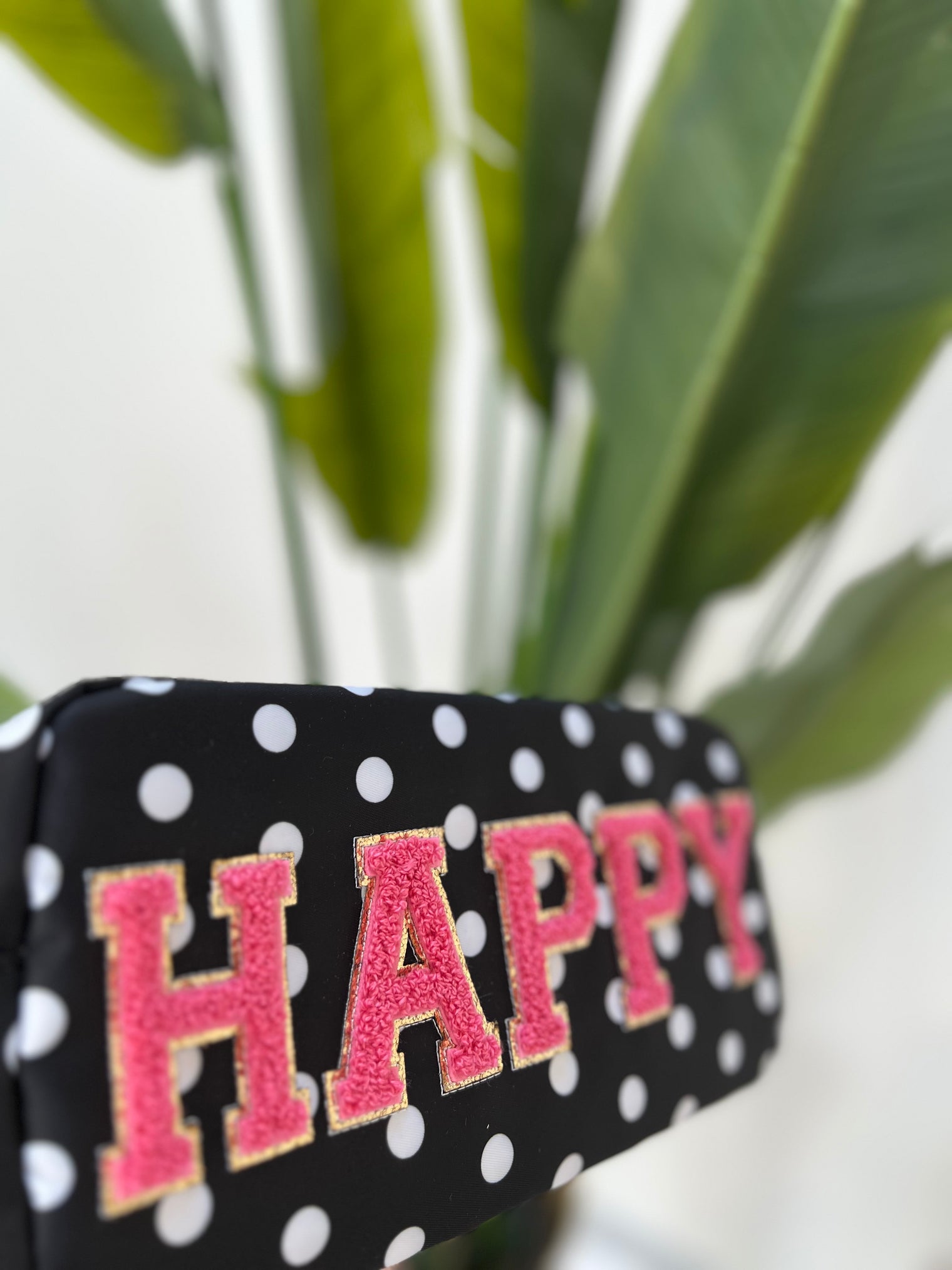 Long Bag HAPPY DOTS schwarz