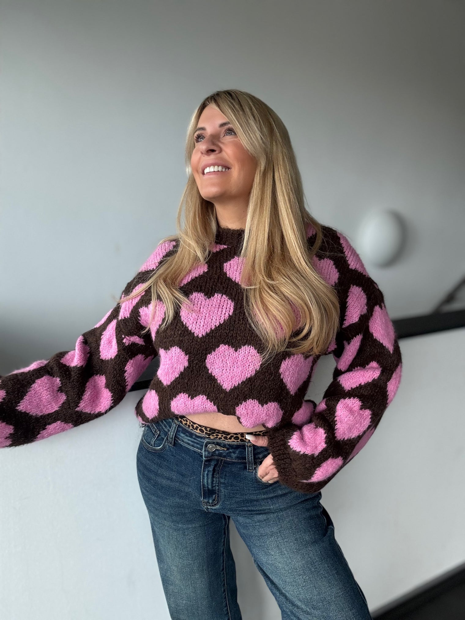 Pullover Loverly HEARTsChokolate Rosa