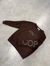 Sweater mit Rückenprint COPENHAGEN LEO Braun weiß