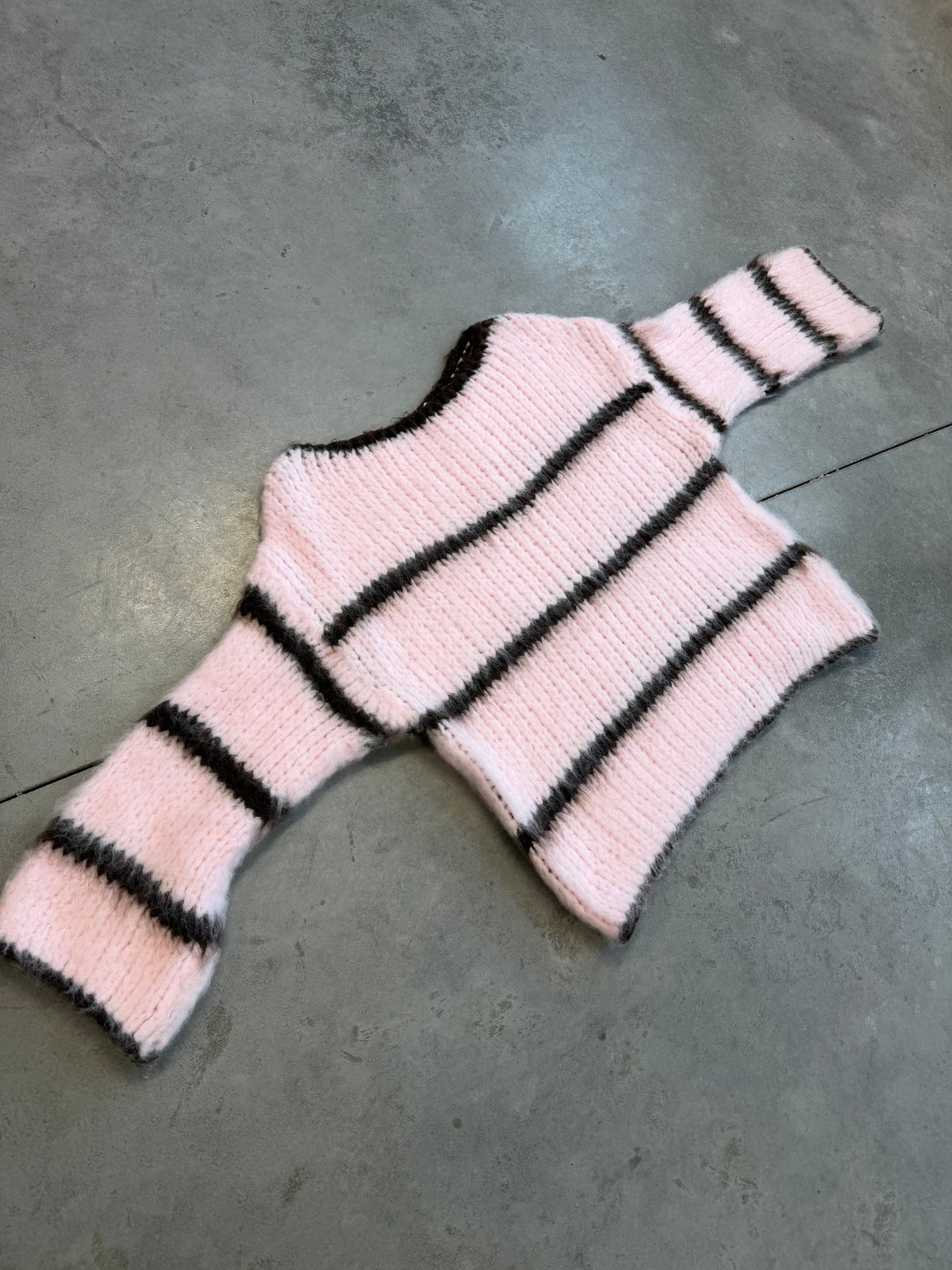Kuscheliger Strickpullover COZY DREAM rosa/braun