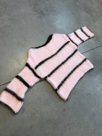 Kuscheliger Strickpullover COZY DREAM rosa/braun