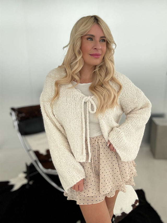 Strickjacke SWEET and Cozy Creme