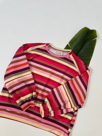 Butterstoff Sweater mit Patch am Ärmel buttermilk/rosa/pink/taupe/braun/orange