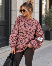 Butterstoff Sweater PERFECT OUTFIT rose/braun REH