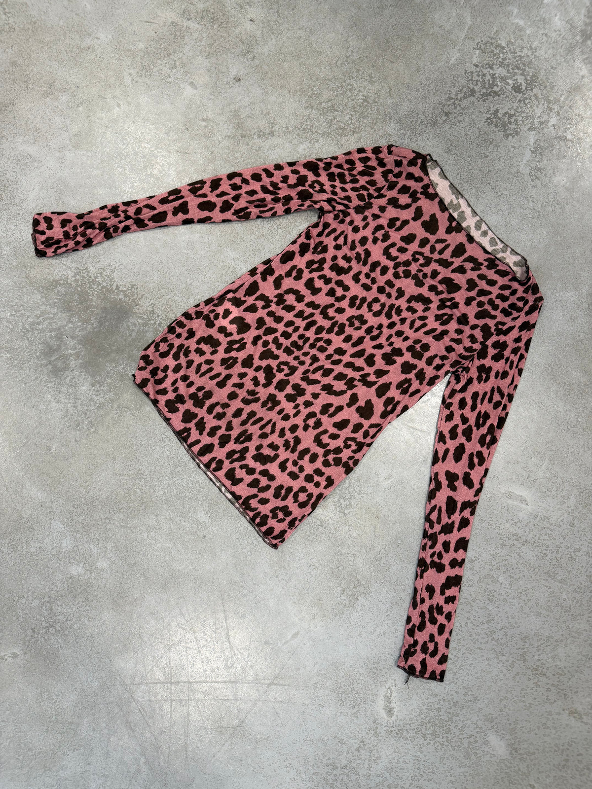 Stretchy Cashmere Langarmshirt Leo braun Rosa luxuriöse Qualität