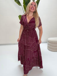 Kleid LUXURY CLEAN GIRL burgundy