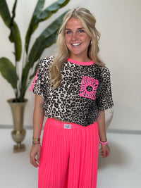 Statement Shirt leo LE SOLEIL mit seitlichen Streifen