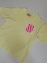 Shirt mit kleiner Brusttasche KISS MY VOLANTS buttermilk lemon