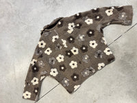 Jacke FLEUR DE LUXE mit 3D-Blütenapplikation taupe