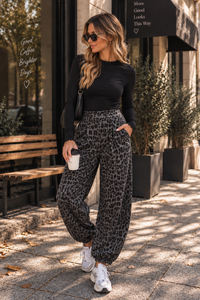 Winter Butterstoff Ballon Hose Grey Leo