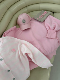 Strickjacke weis/rosa SELFLOVECLUB