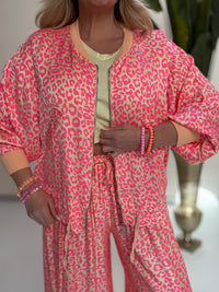 Jacke gelb mit Seide LEO LOVER peach