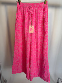 Stylische Musselin Hose rosa LEO LOVER pink