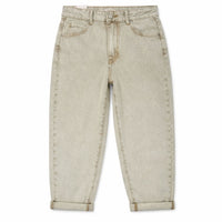 Mom Strech Jeans Sand WASHED BEIGE