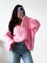 Strickpullover Candy Lover Rosa