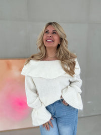 Pullover cremeweiß COZY CARMEN