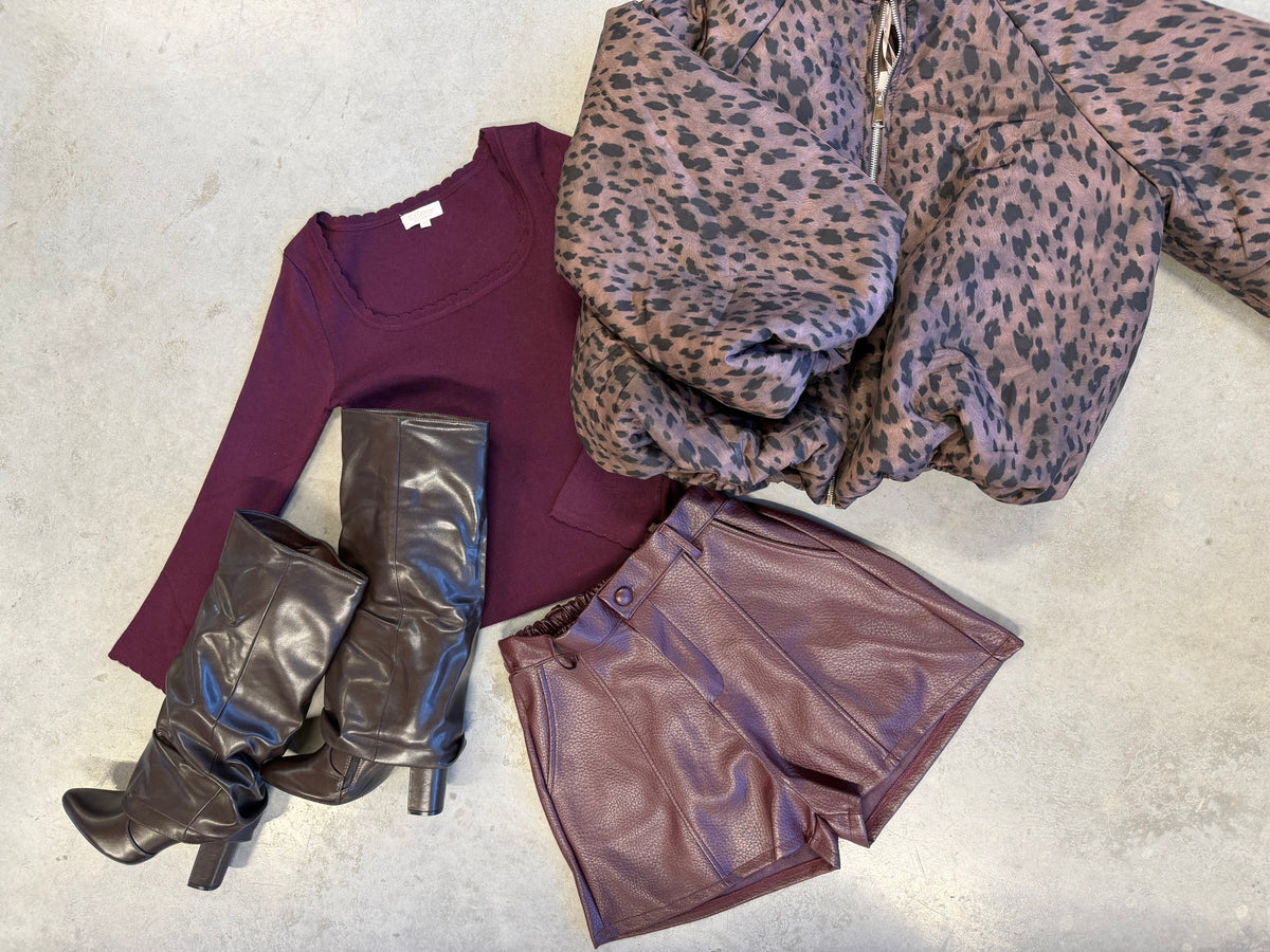 Longsleeve ROMANTIC – burgundy
