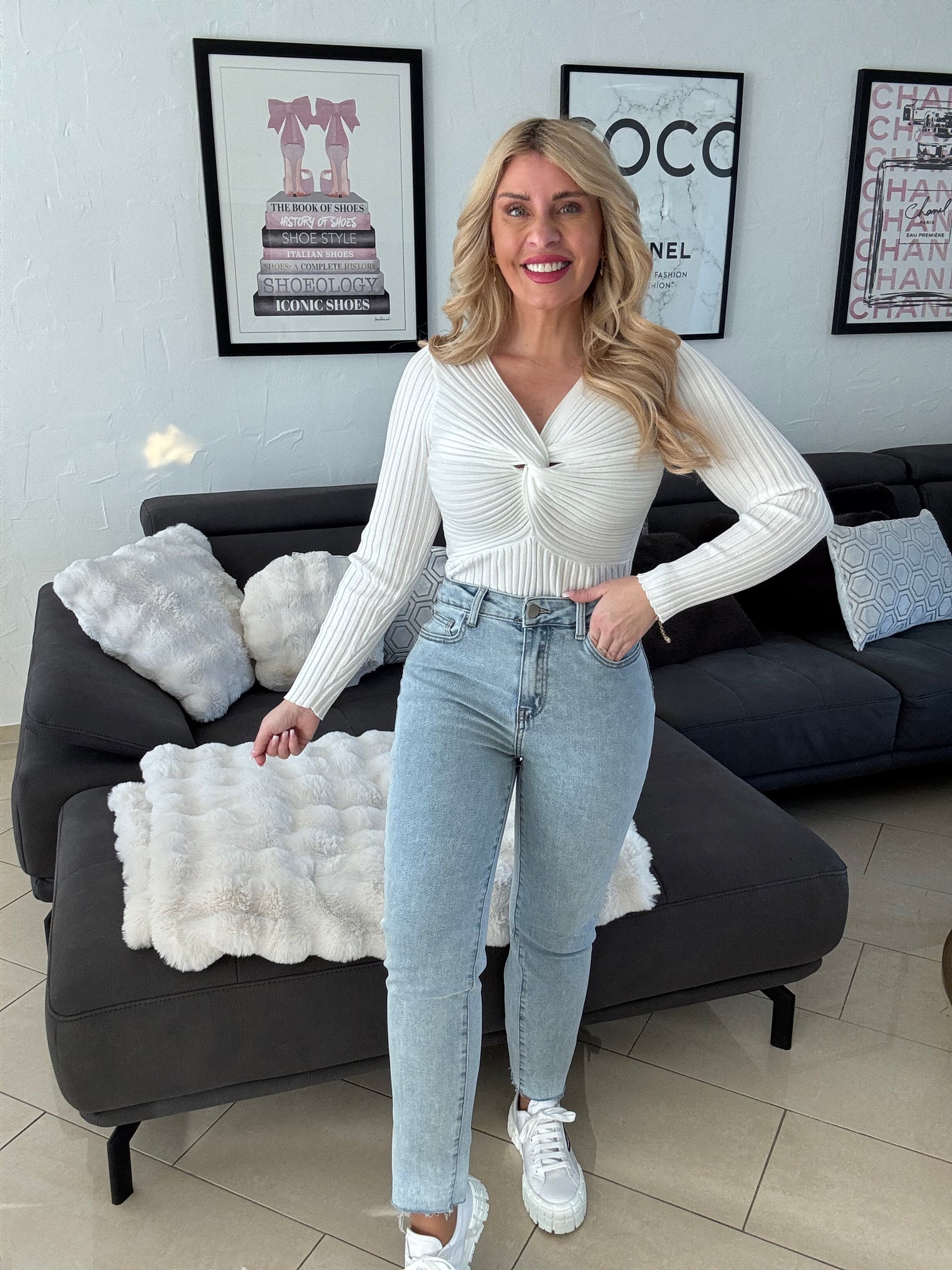 Stretch Mom Jeans blau 7001-RD2867