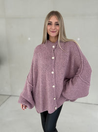 Strickjacke SUPER SOFT altrosa