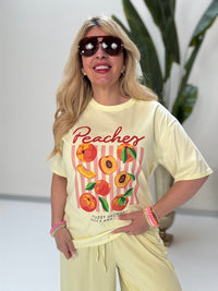 Statement Shirt PEACHES gelb