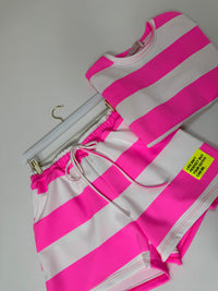 Butterstoff Sommer Set PERFECT OUTFIT weiß/pink