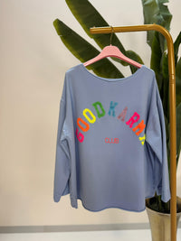 Jersey Pullover hellblau GOODKARMA CLUB