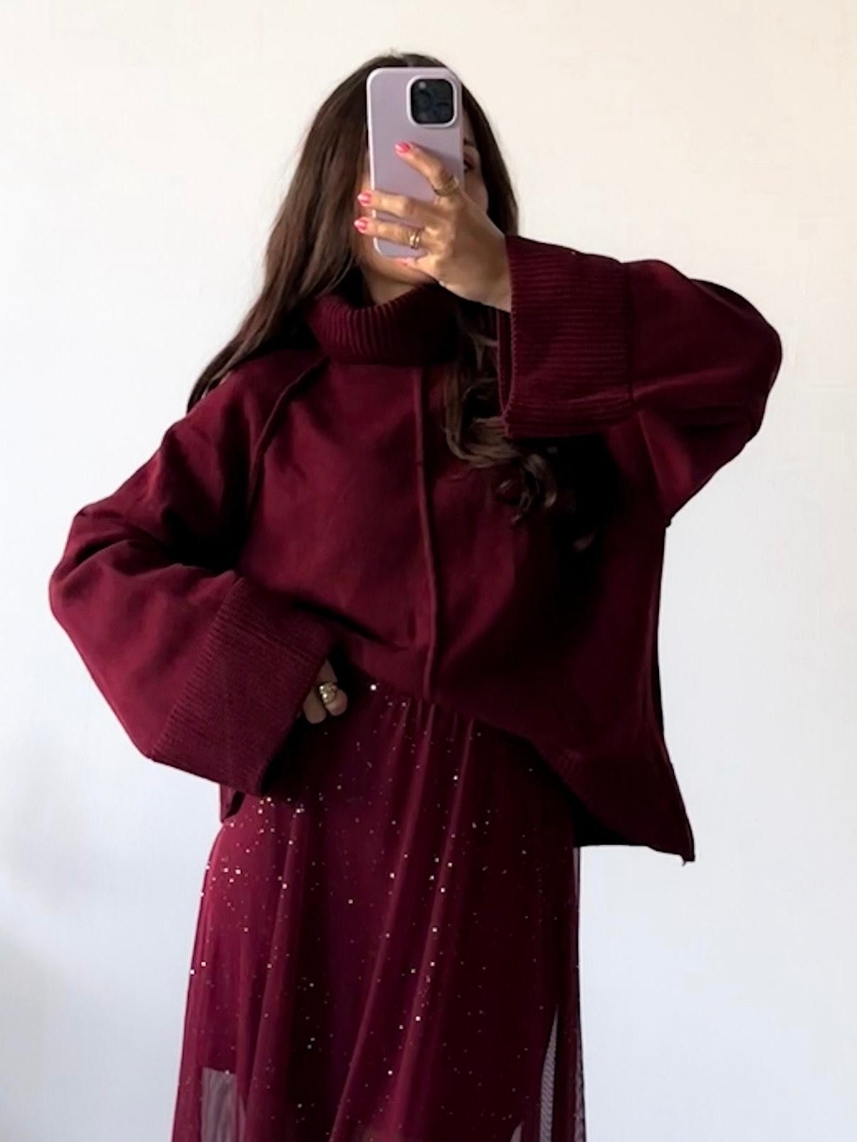 Pullover Soft Elegance burgundy