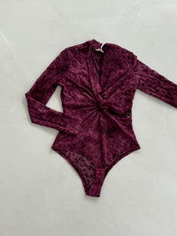 Mesh Body EXOTIC LEO burgundy