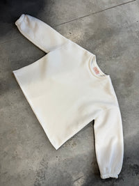 Sweater mit Rückenprint Mommy weiß