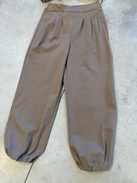 Winter Butterstoff Ballon Hose Taupe