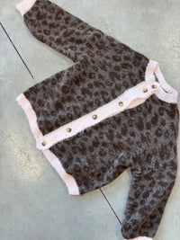 Strickjacke taupe WILD&COZY taupe rosa