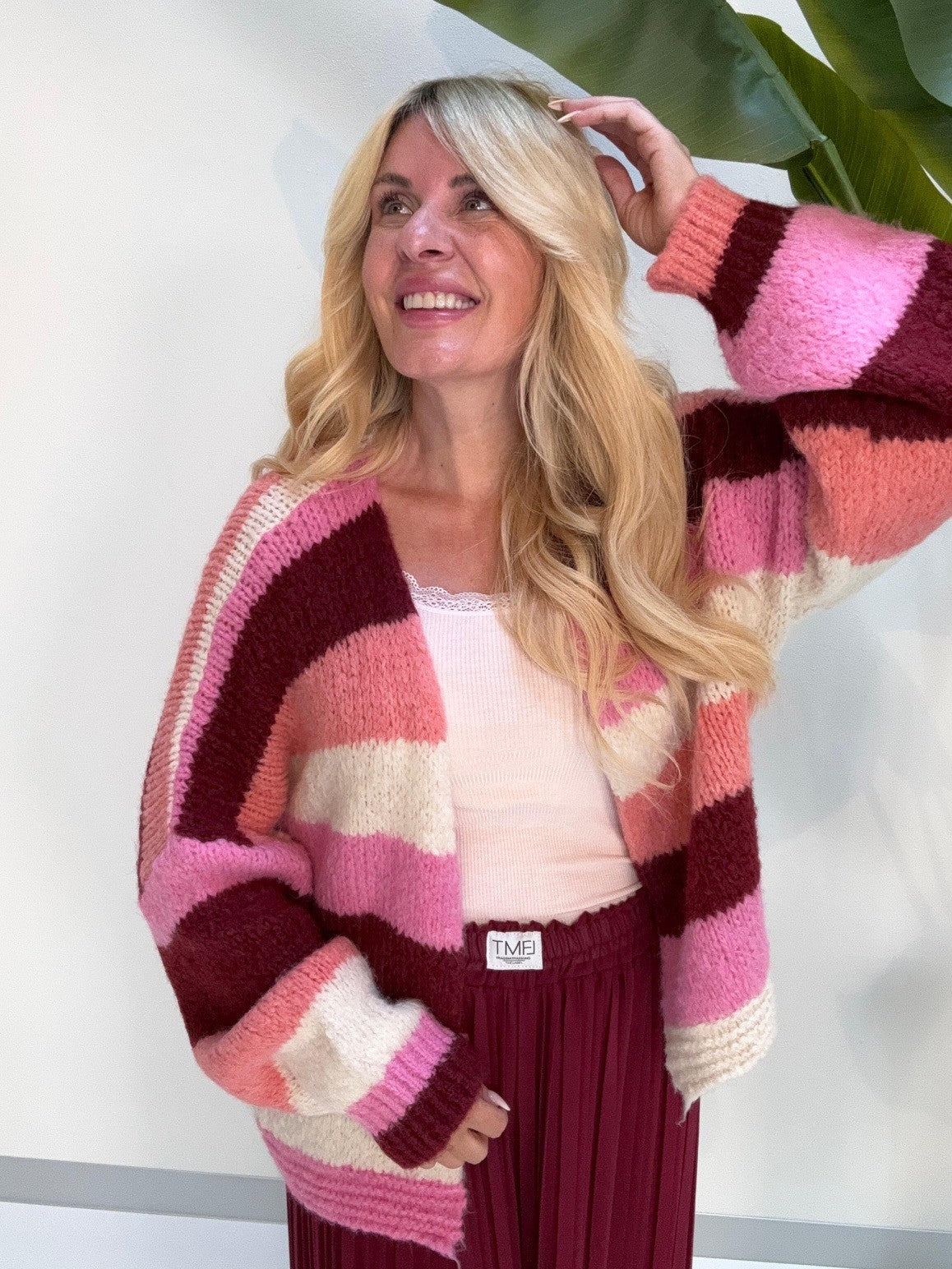Strickjacke HAPPY BLOCK STRIPES