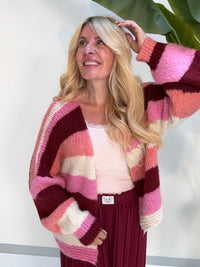 Strickjacke HAPPY BLOCK STRIPES