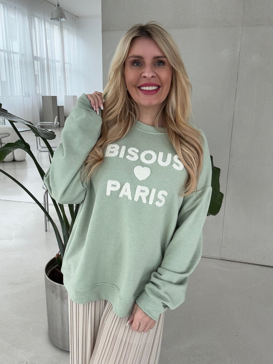 Sweater BISOUS PARIS mintgrün