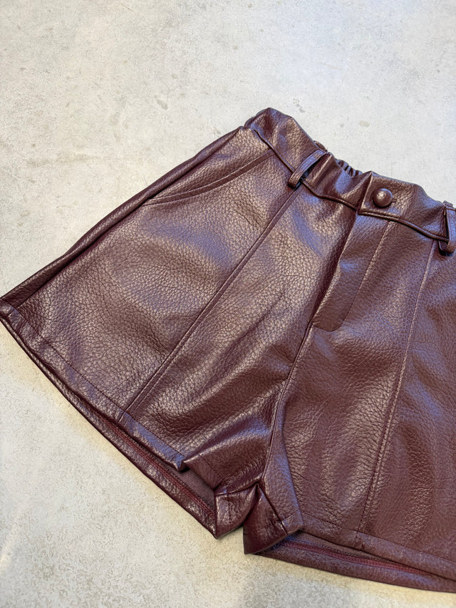 Shorts City Vibes burgundy