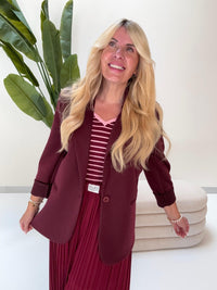 Ripp Top burgundy/rosa