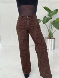 Jeans WILD LEO Chokolate mit Stech