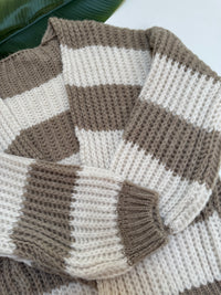 Strickjacke ONLY COZY VIBES creme/soft taupe