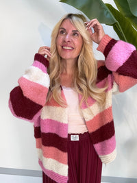 Strickjacke HAPPY BLOCK STRIPES