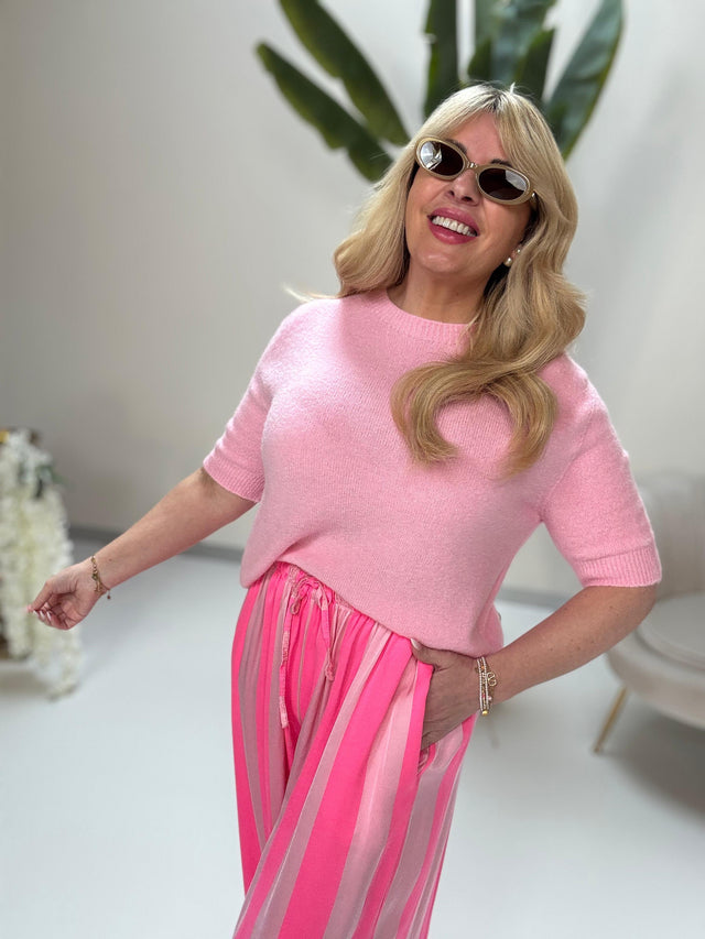 Strick Shirt COZY ALPAKA rosa