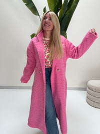 Oversize Mantel TRUST PINK mit seitlichen Taschen