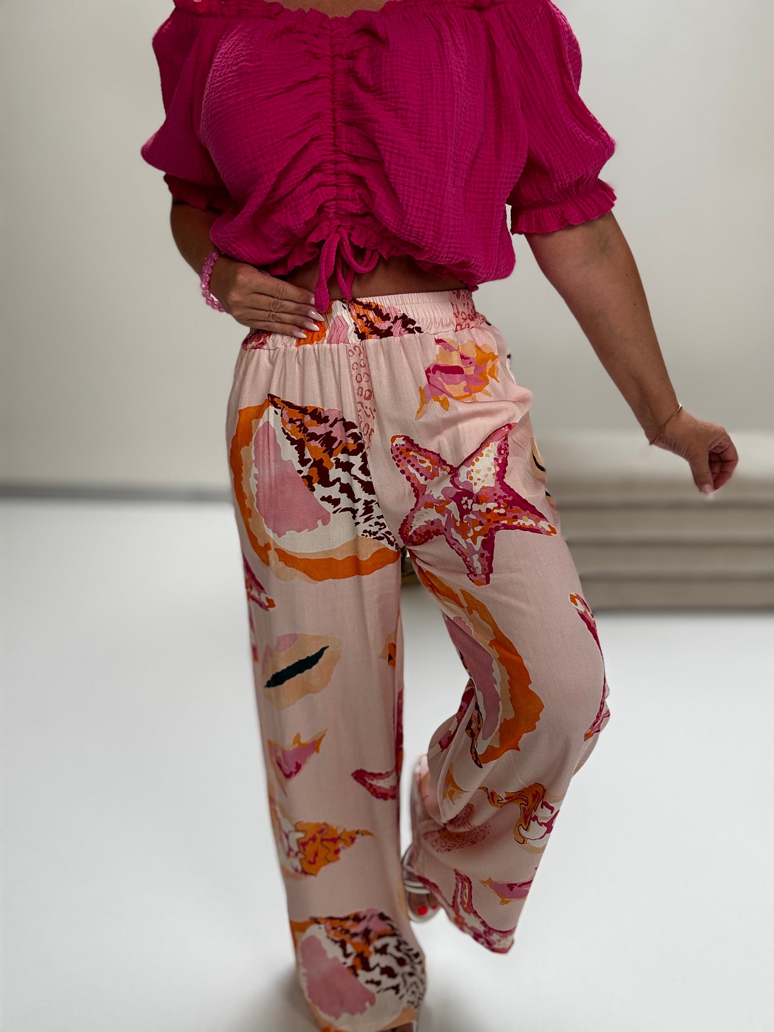 Sommer Hose OCEAN LOVER rosa/pink/orange
