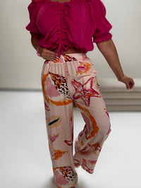 Sommer Hose OCEAN LOVER rosa/pink/orange