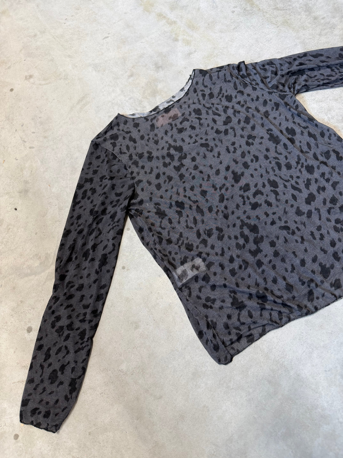 Stretchy Cashmere Langarmshirt REH grau luxuriöse Qualität