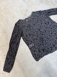Stretchy Cashmere Langarmshirt REH grau luxuriöse Qualität