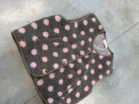 DOTS Weste Teddy taupe/rosa