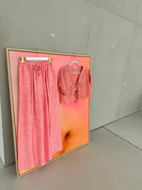 Hose mit Seide LEO LOVER Wassermelone rosa Koralle