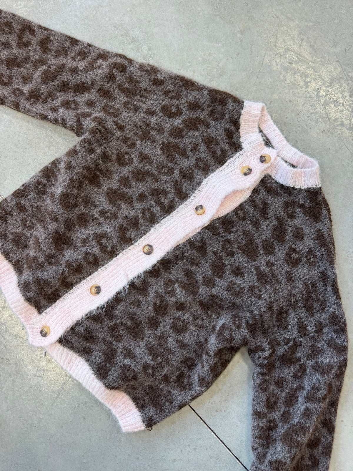Strickjacke taupe WILD&COZY taupe rosa