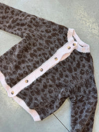 Strickjacke taupe WILD&COZY taupe rosa